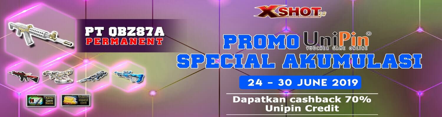 UniPin Special Akumulasi, Dapatkan Cashback 70% UniPin Credits